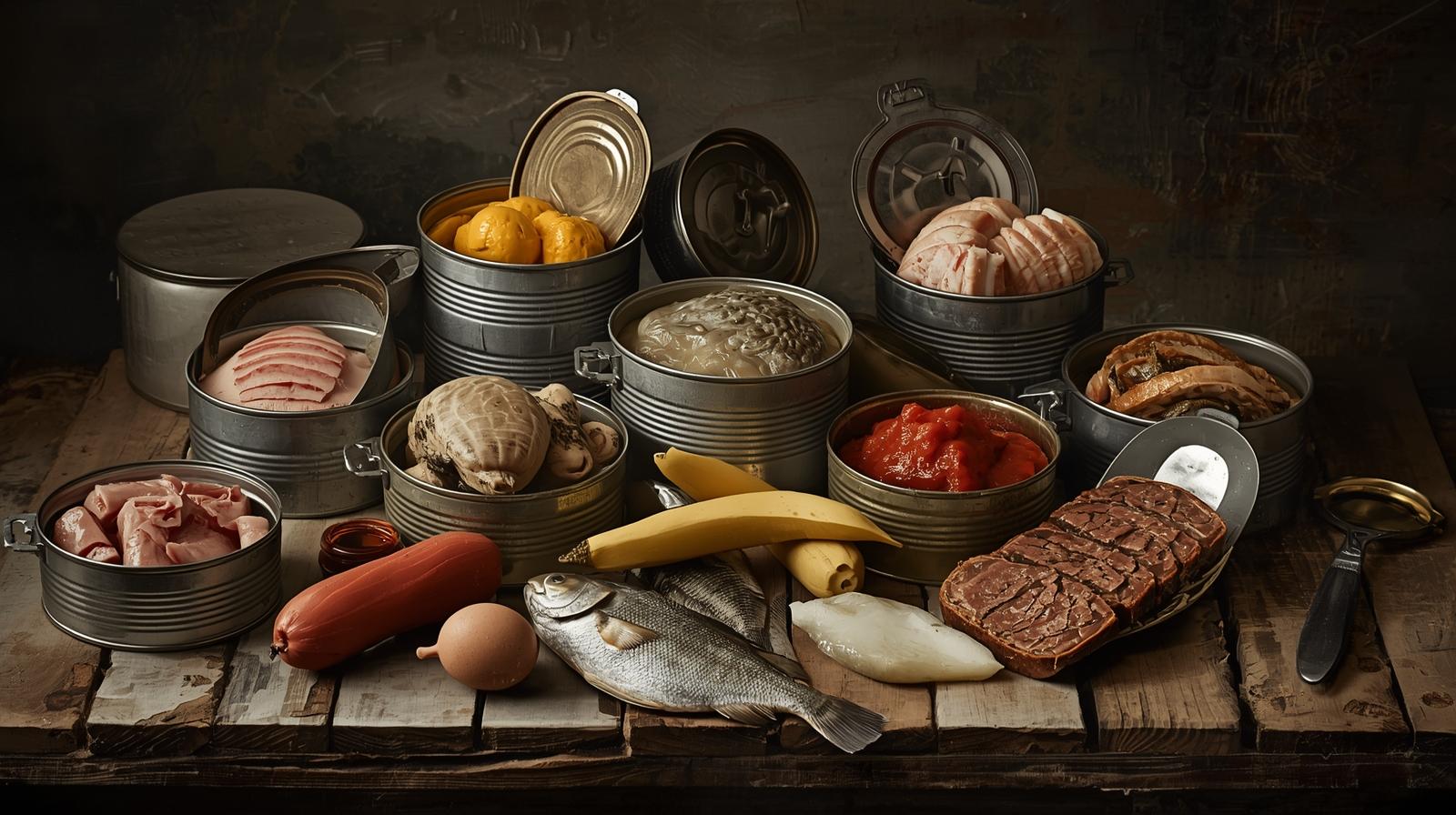 Fleisch  & Fischkonserven